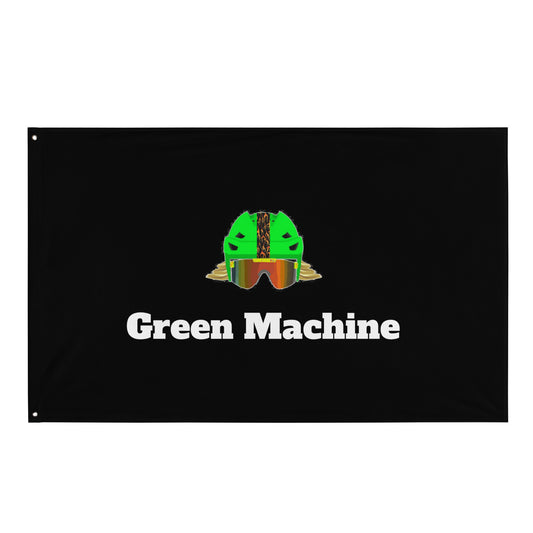 Green Machine Logo Flag
